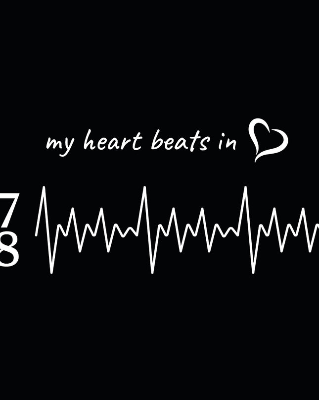 my heart beats in… 7/8 - unisex classic t-shirt