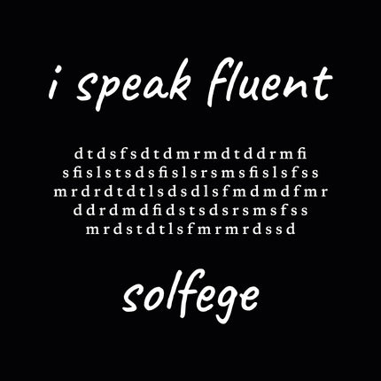 i speak fluent… solfege - Bach - unisex t-shirt