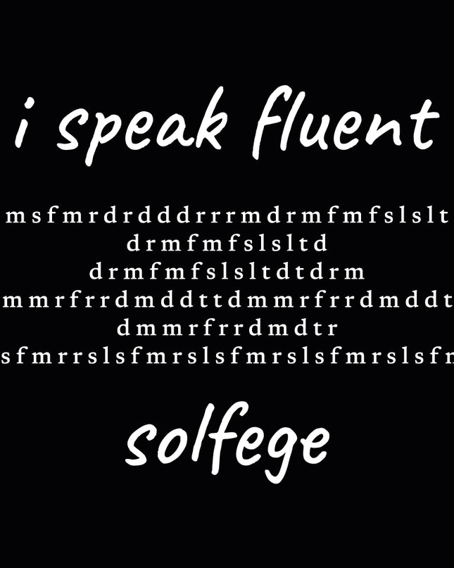 i speak fluent… solfege - Beethoven - unisex t-shirt