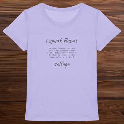 i speak fluent… solfege - Bach - women's heavyweight t-shirt