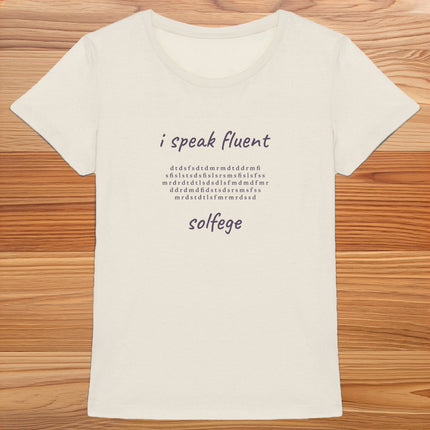 i speak fluent… solfege - Bach - women's heavyweight t-shirt