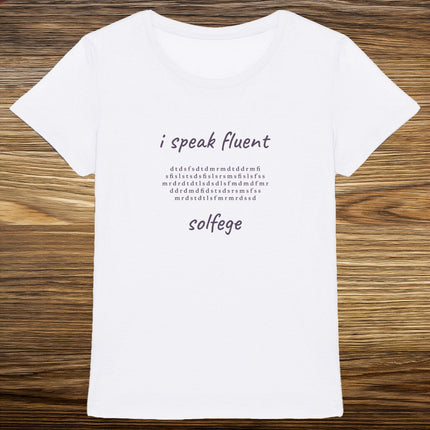 i speak fluent… solfege - Bach - women's heavyweight t-shirt