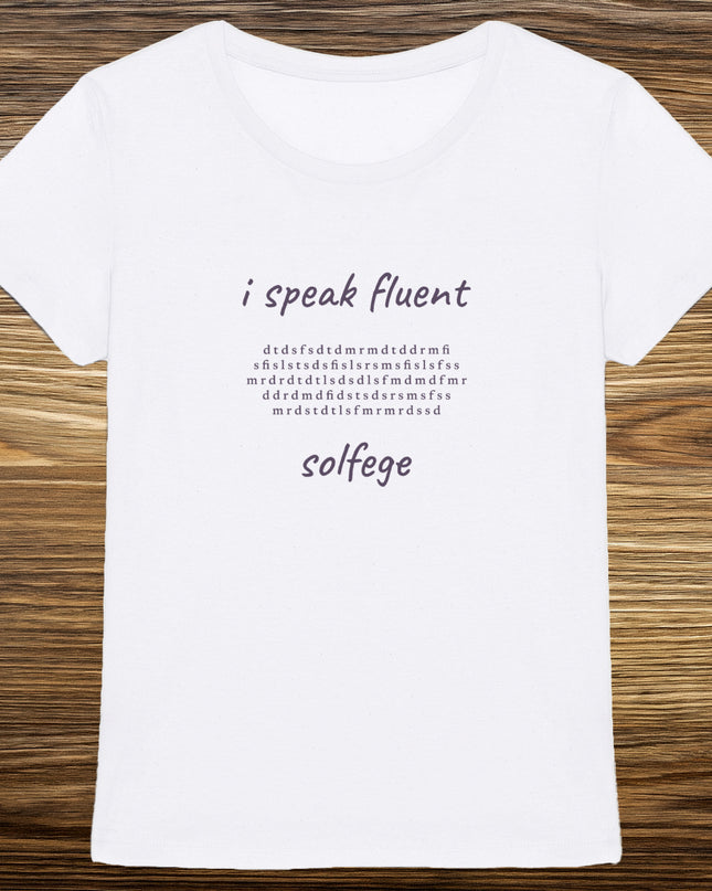 i speak fluent… solfege - Bach - women's heavyweight t-shirt