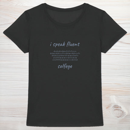 i speak fluent… solfege - Mozart - women's heavyweight t-shirt
