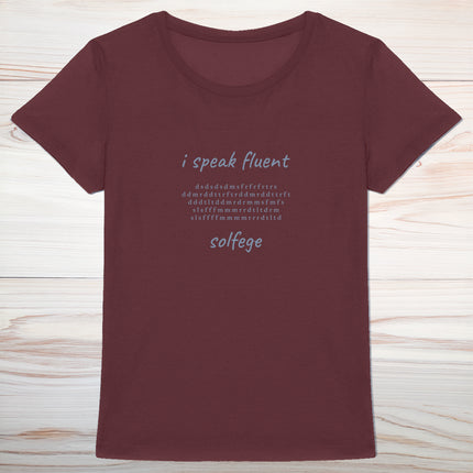 i speak fluent… solfege - Mozart - women's heavyweight t-shirt