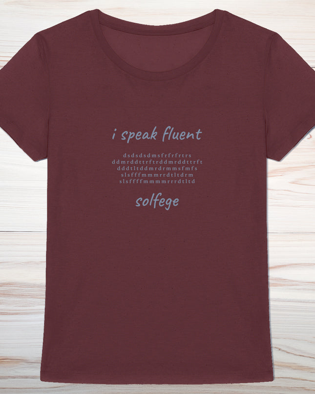 i speak fluent… solfege - Mozart - women's heavyweight t-shirt