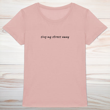 sing my stress away - women's heavyweight t-shirt