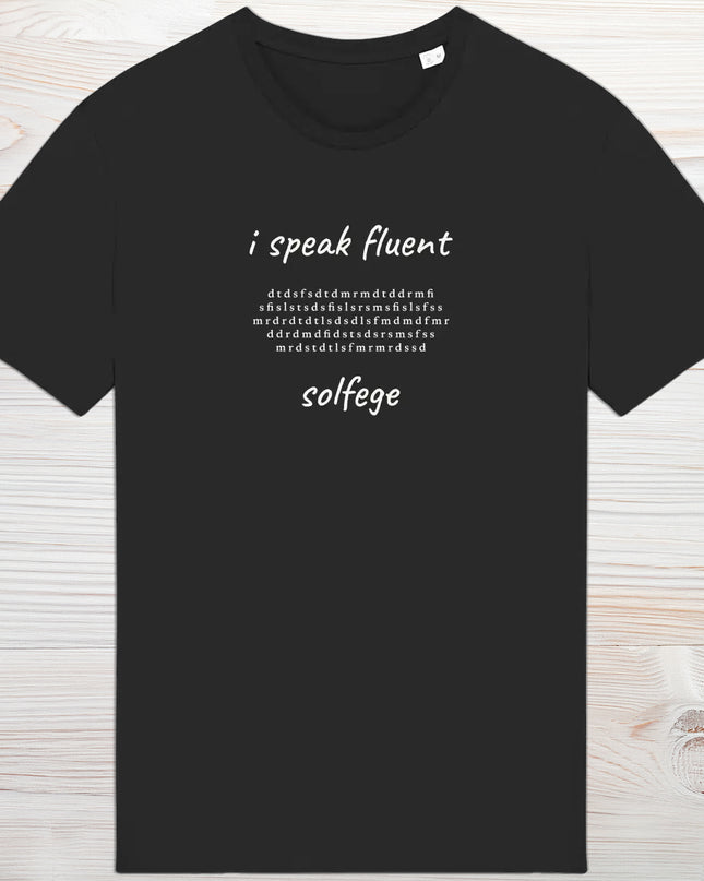 i speak fluent… solfege - Bach - unisex t-shirt