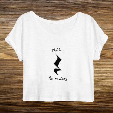 shhh... i'm resting - women's crop top
