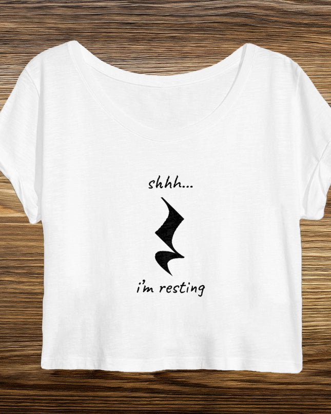 shhh... i'm resting - women's crop top