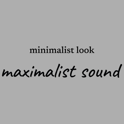 minimalist look... maximalist sound - unisex t-shirt
