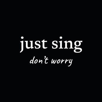 just sing… don’t worry - women's heavyweight t-shirt