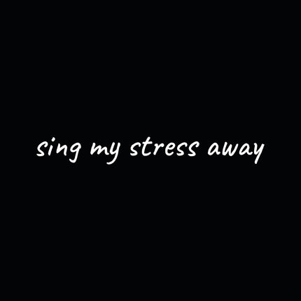 sing my stress away - women's heavyweight t-shirt