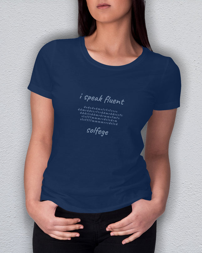 i speak fluent… solfege - Mozart - women's heavyweight t-shirt