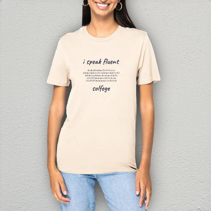 i speak fluent… solfege - Mozart - unisex t-shirt