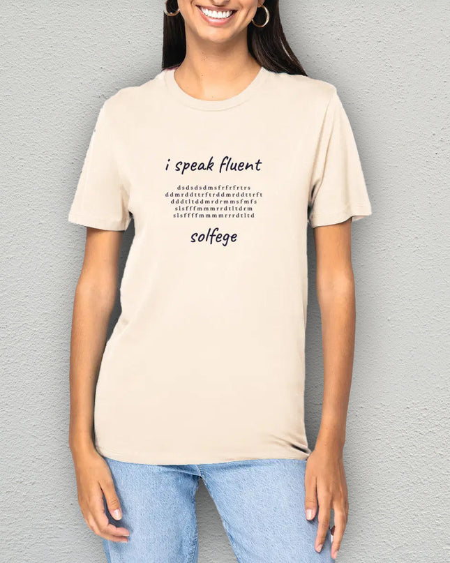 i speak fluent… solfege - Mozart - unisex t-shirt