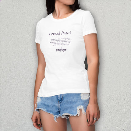 i speak fluent… solfege - Bach - women's heavyweight t-shirt