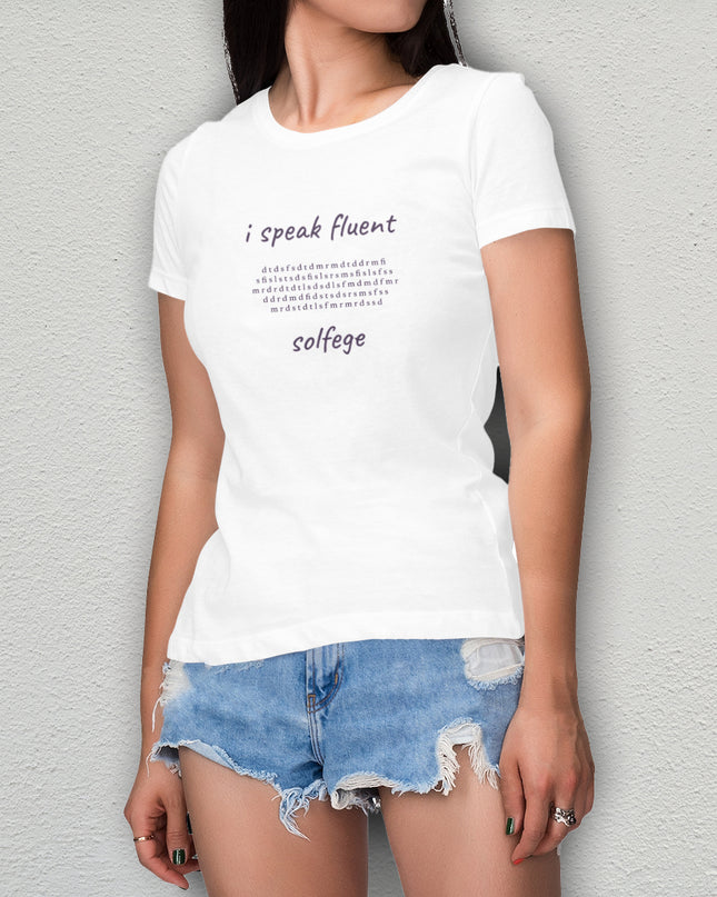 i speak fluent… solfege - Bach - women's heavyweight t-shirt